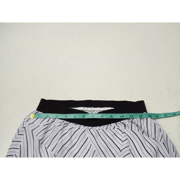 Worthington Black & White Geometrical Sheer Maxi Skirt Size Small - Picture 2 of 4